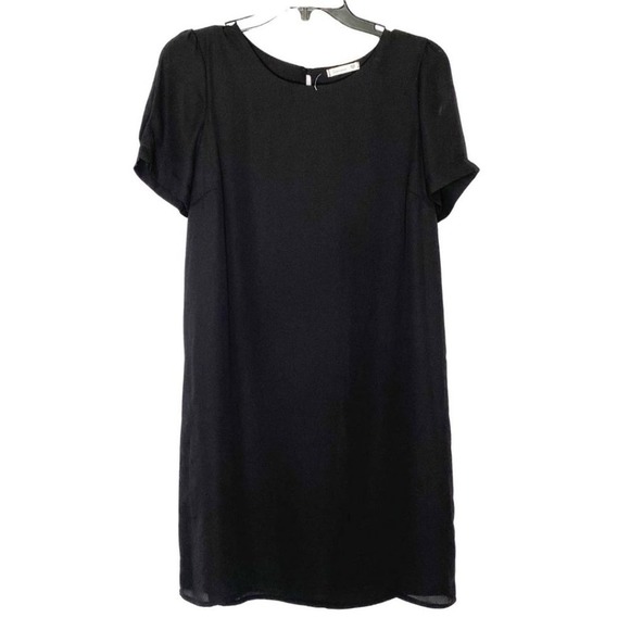 Soprano Dresses & Skirts - Soprano Black Shift Dress Short Sleeve Scoop Neck Size M